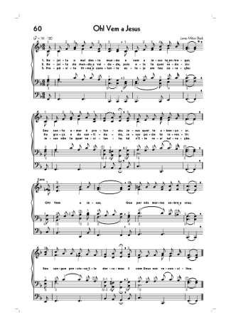 Hinário CCB (60) Oh Vem A Jesus score for Organ
