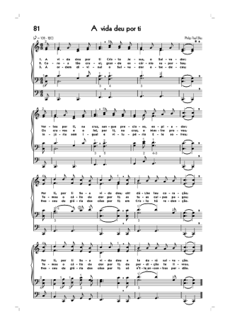 Hinário CCB (81) A Vida Deu Por Ti score for Organ