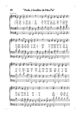 Hinário CCB (95) Vinde Ó Benditos De Meu Pai score for Organ