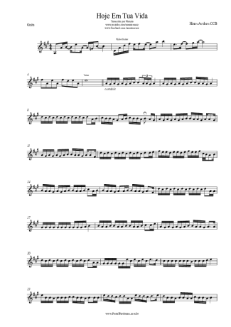 Hinário CCB Hoje Em Tua Vida score for Harmonica