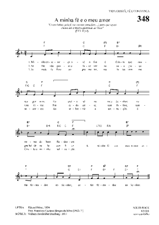 Hinário Para o Culto Cristão A Minha Fé E O Meu Amor score for Keyboard