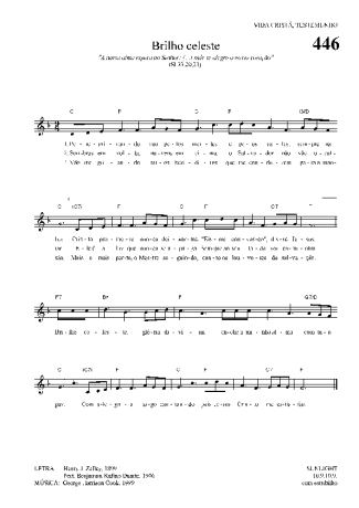 Hinário Para o Culto Cristão Brilho Celeste score for Keyboard
