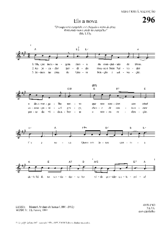 Hinário Para o Culto Cristão Eis A Nova score for Keyboard