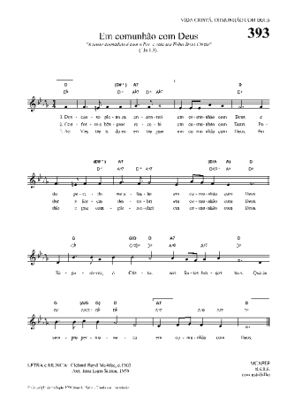 Hinário Para o Culto Cristão Em comunhão com Deus score for Keyboard