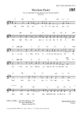 Hinário Para o Culto Cristão Meu Bom Pastor score for Keyboard