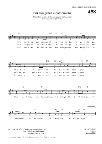 Hinário Para o Culto Cristão Por Sua Graça E Compaixão score for Keyboard
