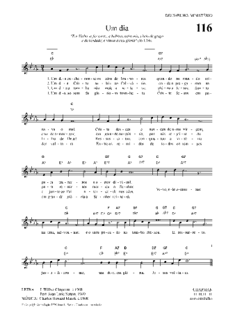 Hinário Para o Culto Cristão Um Dia score for Keyboard