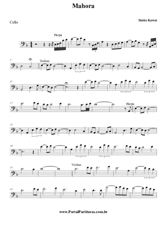 Ikuko Kawai Mahora score for Cello