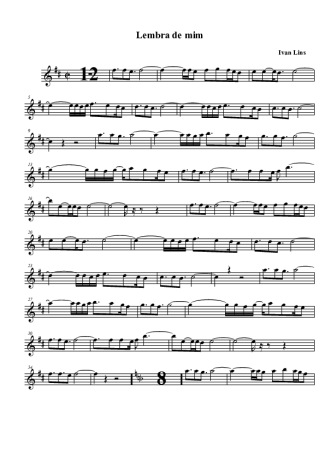 Ivan Lins Lembra de mim score for Alto Saxophone