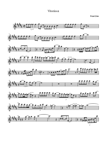 Ivan Lins Vitoriosa score for Alto Saxophone
