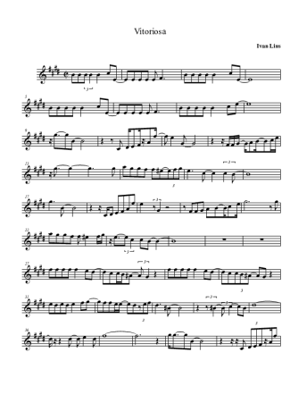 Ivan Lins Vitoriosa score for Tenor Saxophone Soprano (Bb)