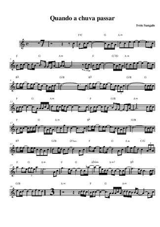 Ivete Sangalo  score for Alto Saxophone