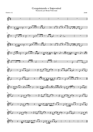 Jamily Conquistando O Impossível score for Clarinet (C)
