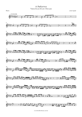 Jessé Aguiar A Reforma score for Flute