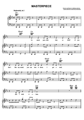 Jessie J. Masterpiece score for Piano
