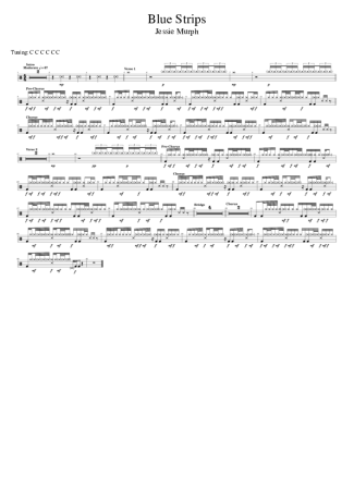 Jessie Murph Blue Strips score for Drums