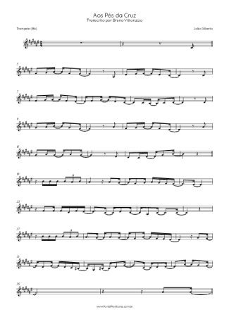 João Gilberto Aos Pés Da Cruz score for Trumpet