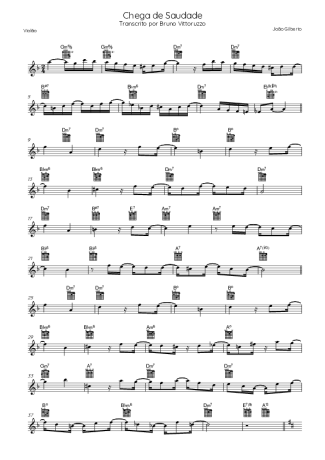 João Gilberto Chega De Saudade score for Acoustic Guitar