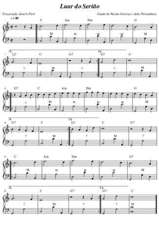 João Pernambuco Luar Do Sertão score for Accordion