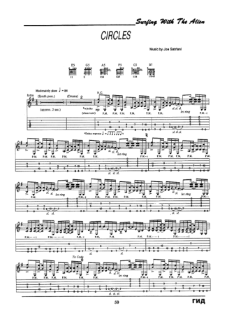 Joe Satriani Circles score for Guitar