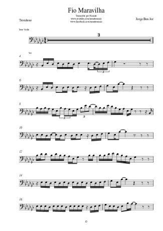 Jorge Ben Jor Fio Maravilha score for Trombone