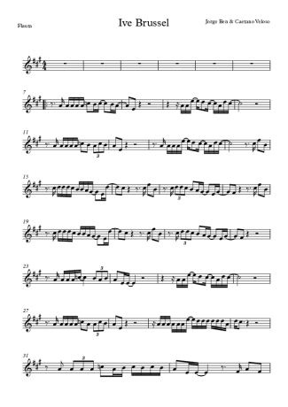 Jorge Ben Jor Ive Brussel score for Flute