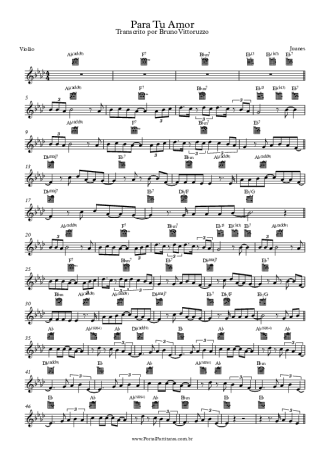 Juanes Para Tu Amor score for Acoustic Guitar