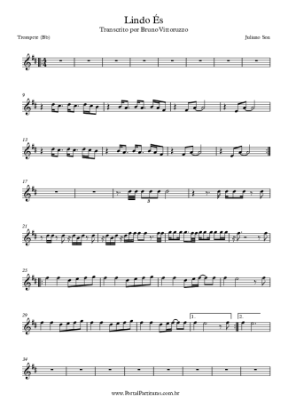 Juliano Son Lindo És score for Trumpet