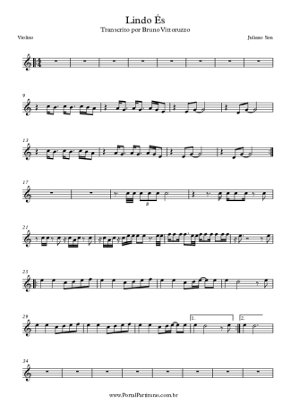 Juliano Son Lindo És score for Violin