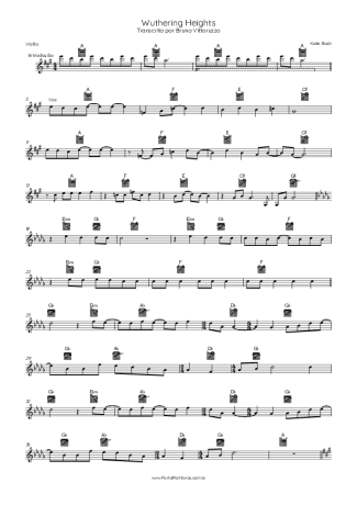 Kate Bush  score for Acoustic Guitar