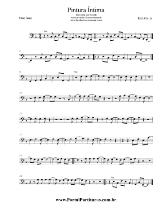 Kid Abelha Pintura Íntima score for Trombone