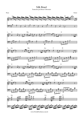 Kitaro Silk Road score for Piano