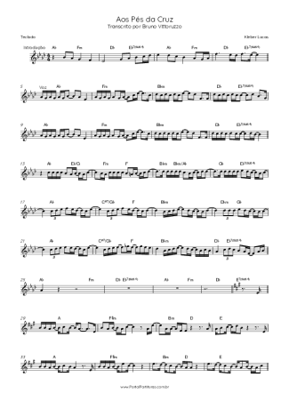 Kleber Lucas Aos Pés Da Cruz score for Keyboard