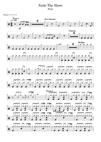 Kygo Stole The Show score for Drums