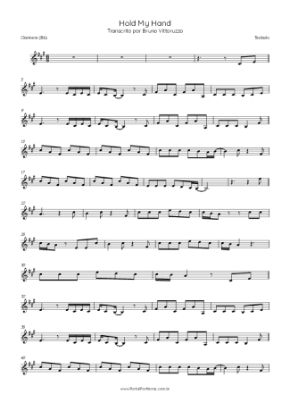 Lady Gaga  score for Clarinet (Bb)
