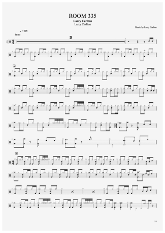Larry Carlton Room 335 score for Drums