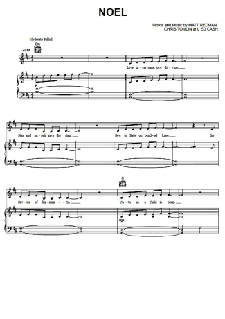 Lauren Daigle Noel score for Piano