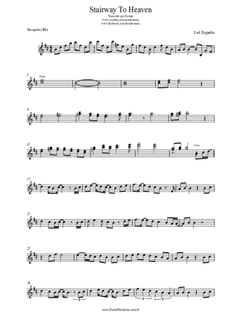 Led Zeppelin Stairway To Heaven score for Trumpet