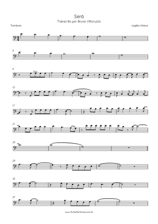 Legião Urbana Será score for Trombone