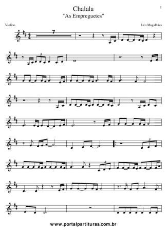 Léo Magalhães Chalala As Empreguetes (Novela Cheias de Charme) score for Violin