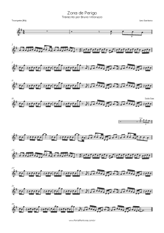 Léo Santana Zona De Perigo score for Trumpet