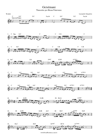 Leonardo Gonçalves Getsêmani score for Keyboard