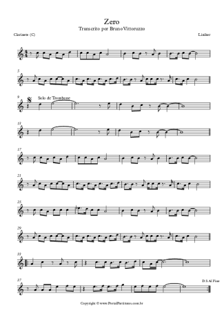 Liniker Zero score for Clarinet (C)