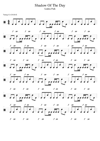 Linkin Park Shadow Of The Day score for Drums