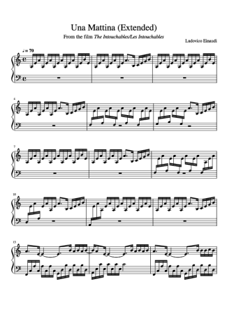 Ludovico Einaudi (from The Intouchables) Una Mattina score for Piano