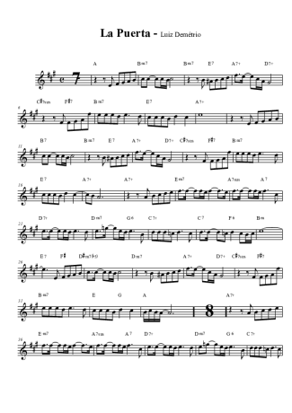 Luis Demétrio La Puerta score for Clarinet (Bb)
