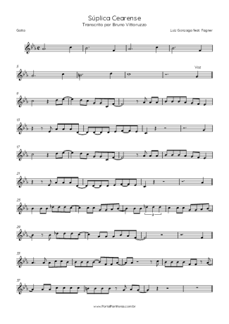 Luiz Gonzaga Súplica Cearense (feat. Fagner) score for Harmonica