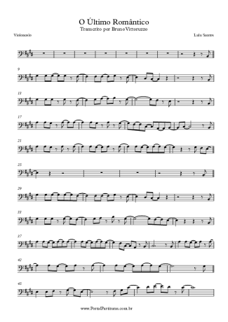 Lulu Santos O Último Romântico score for Cello