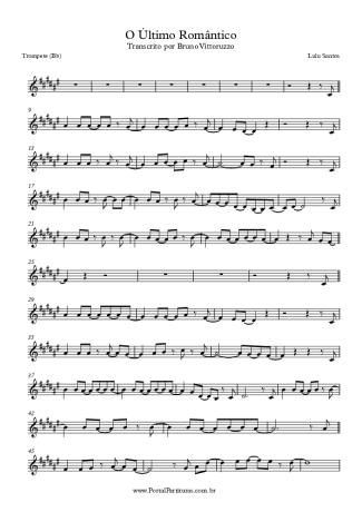 Lulu Santos O Último Romântico score for Trumpet
