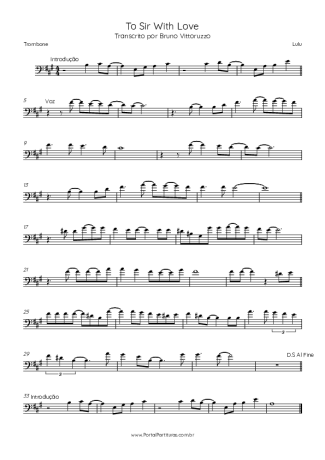 Lulu  score for Trombone